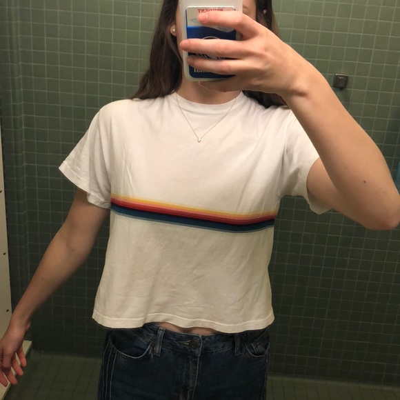 Brandy Melville Tops - Brandy Melville rainbow crop top